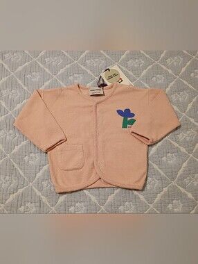 Bobo Choses Sea Flower Button-up Sweatshirt 9 Months NWT